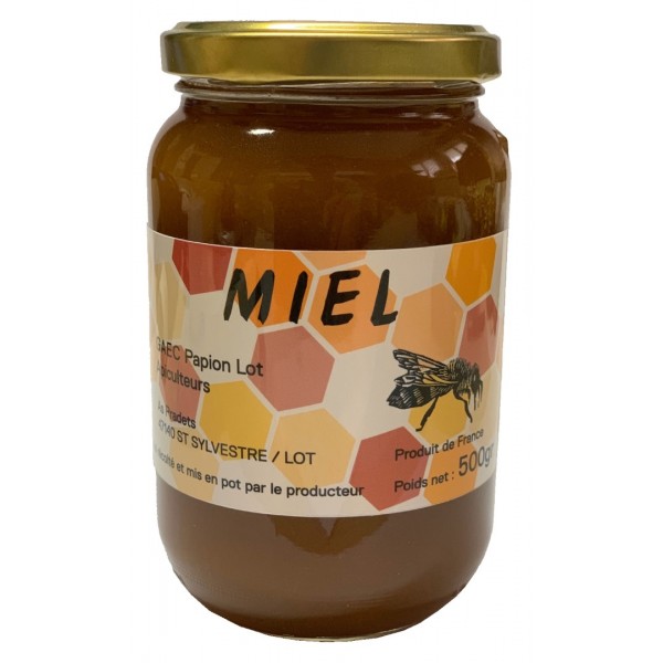 Miel toutes fleurs pot de 500g