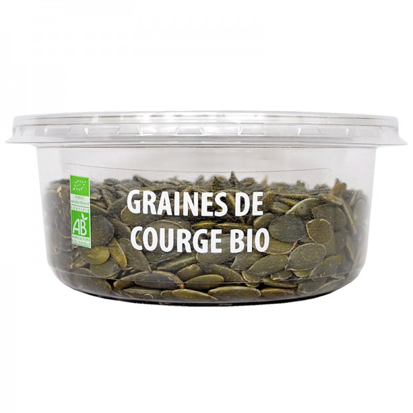 Graines de courge EPV bio décortiquées & crues de France - Direct