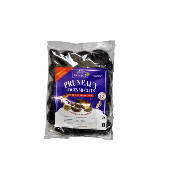 Pruneaux mi-cuits dénoyautés Sachet 500g